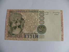 1000 Lire Banknote Italien, Vintage Sammlerstück, Neu Zus...