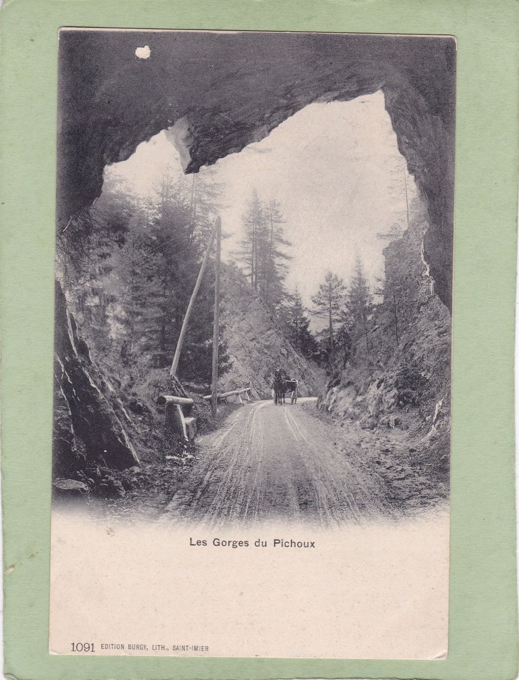 Ansichtskarten: Les Gorges du Pichoux 1905 – Gebraucht aus Herisau von Lisegrat2008