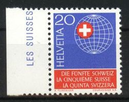1966, Sondermarke Die Fünfte Schweiz **