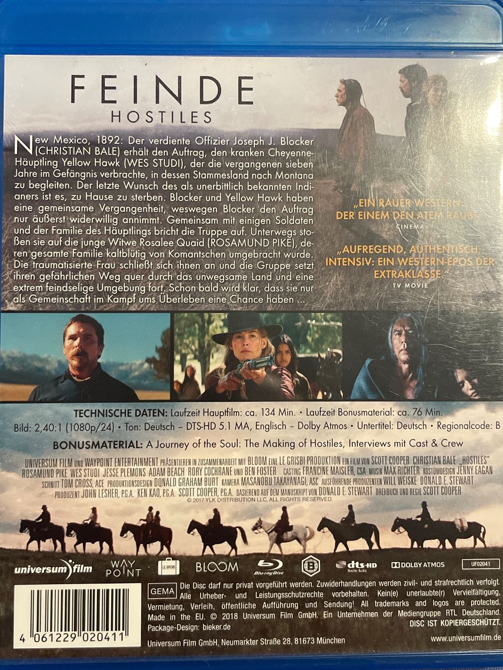 Alle DVDs: Feinde - Hostiles  (2017) – Neu (gemäss Beschreibung) aus Waldenburg von Gonzo8 1