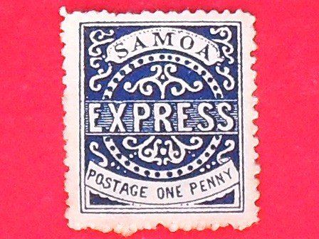 Tutti i francobolli: 1877 SAMOA - EXPRESS - ONE PENNY – Usato da zuerich venduto da Ocean99