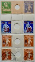 4 Stk Zwischenstegpaare **/gestempelt