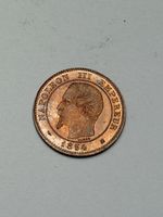Top Pièce 2 centimes Empire Français Napoléon III 1854