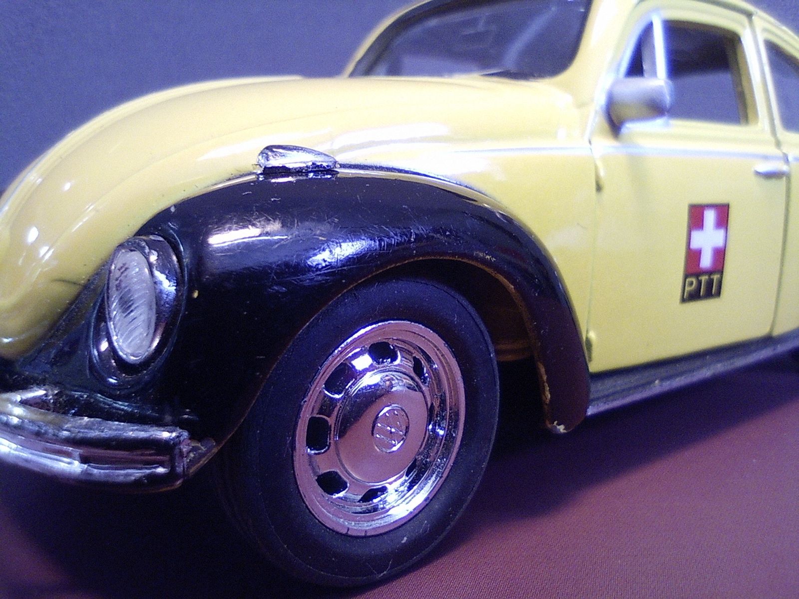 Volkswagen Modellini d'auto: Welly VW Käfer PTT Modellauto - Schweizer Beetle Blechauto – Usato da Reiden venduto da Zofi-Brocki 7