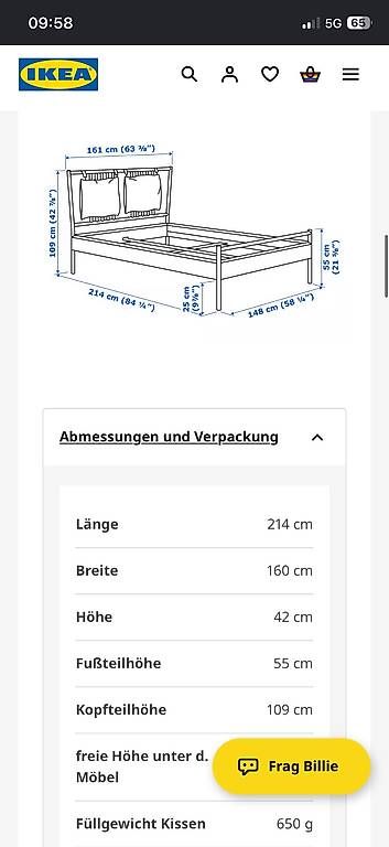 Betten: Bett mit Lattenrost und Matratze – Gebraucht aus Elgg von JumpyLilly 3