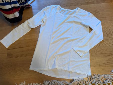 Langarmshirt weiss Grösse S von Lululemon
