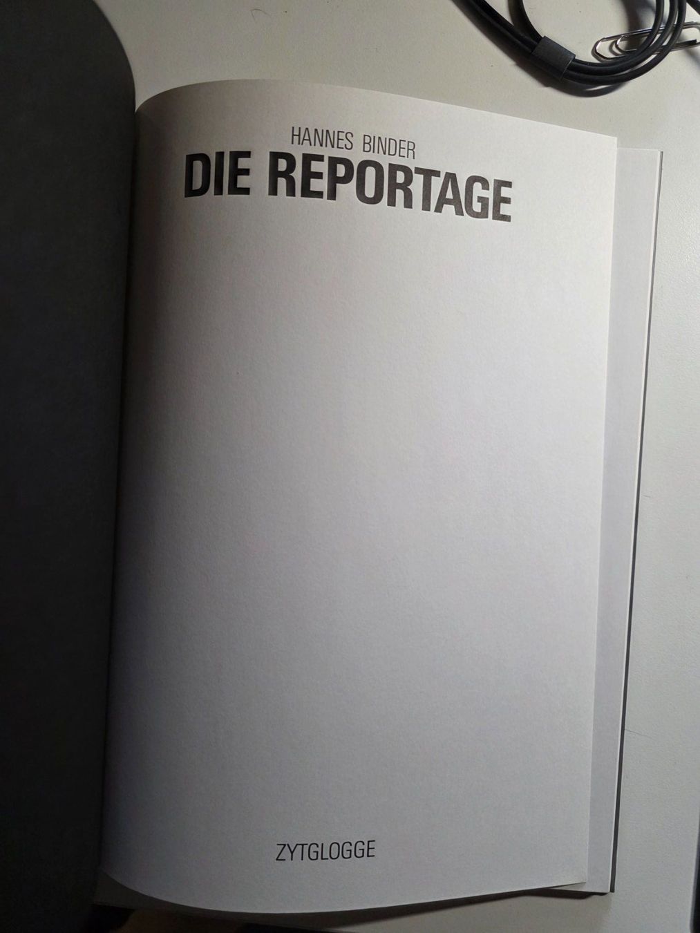 Fumetti: Comic: Die Reportage - Hannes Binder - Zytglogge 1990 – Nuovo (secondo la descrizione) da Walterswil BE venduto da Lonitti 5