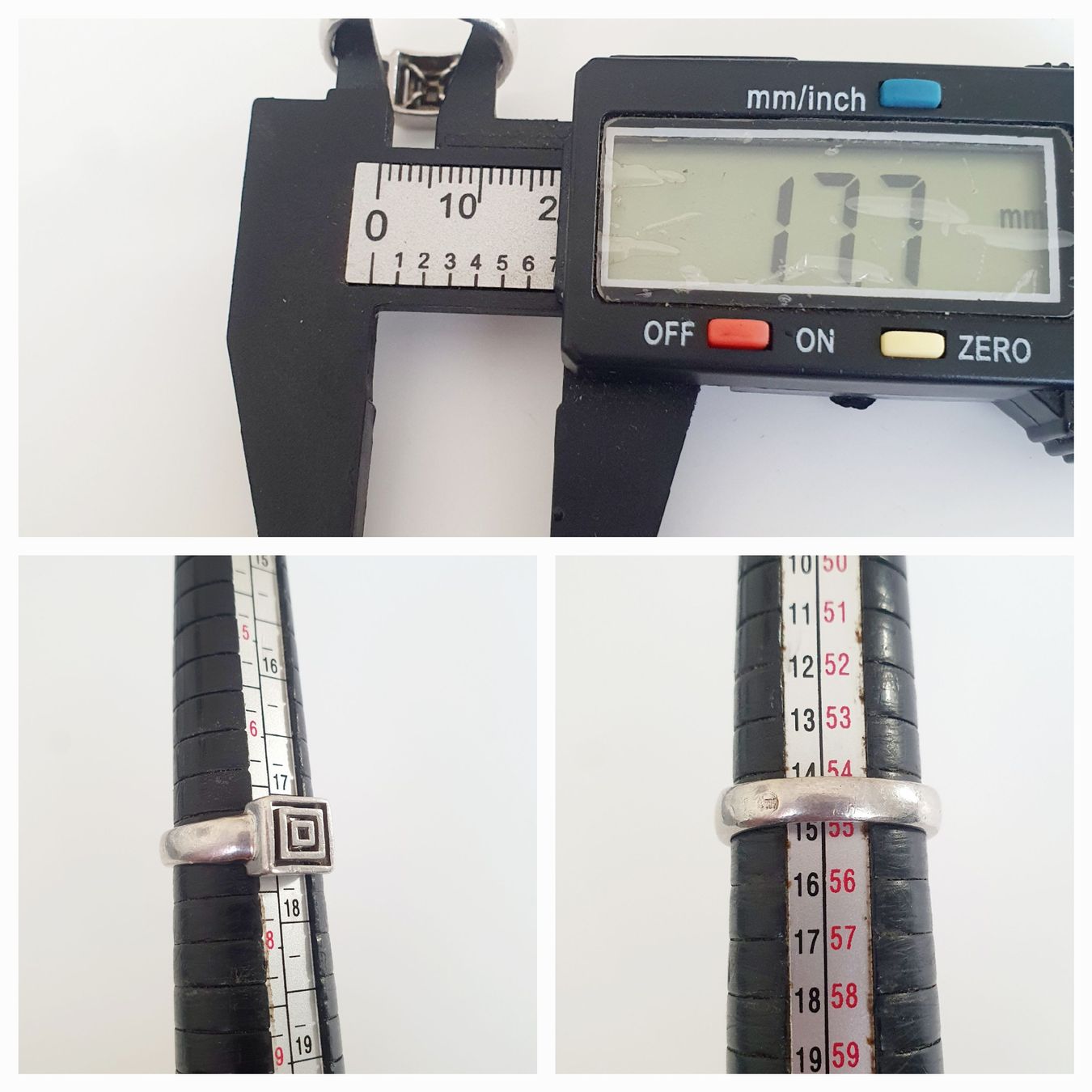 Anelli: Silberring 925 mit speziellem Muster, Grösse 17.7 mm, – Usato da Kreuzlingen venduto da Wunderkiste123 3