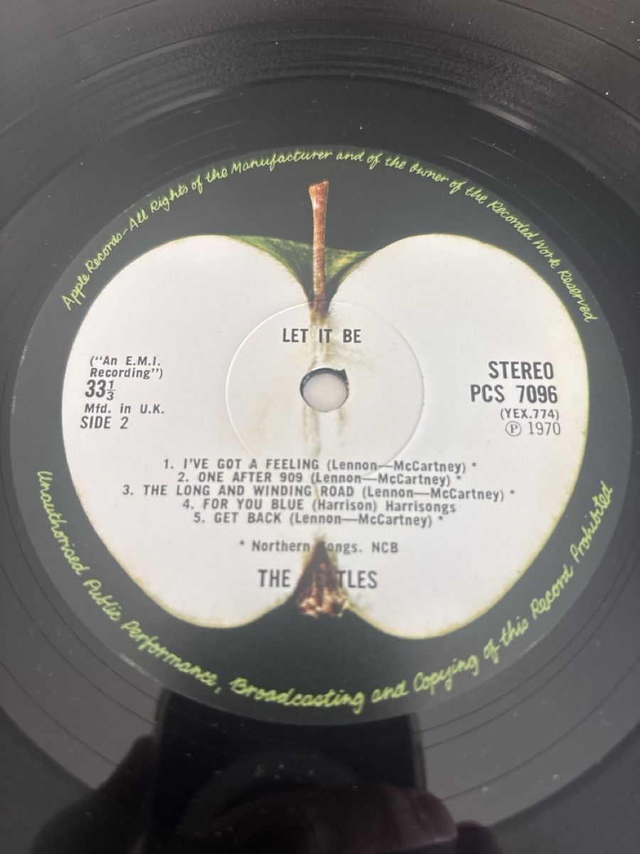 Dischi in vinile: Beatles Let it be PCS 7096 UK 1970 – Usato da Courchapoix venduto da Jubo1 4