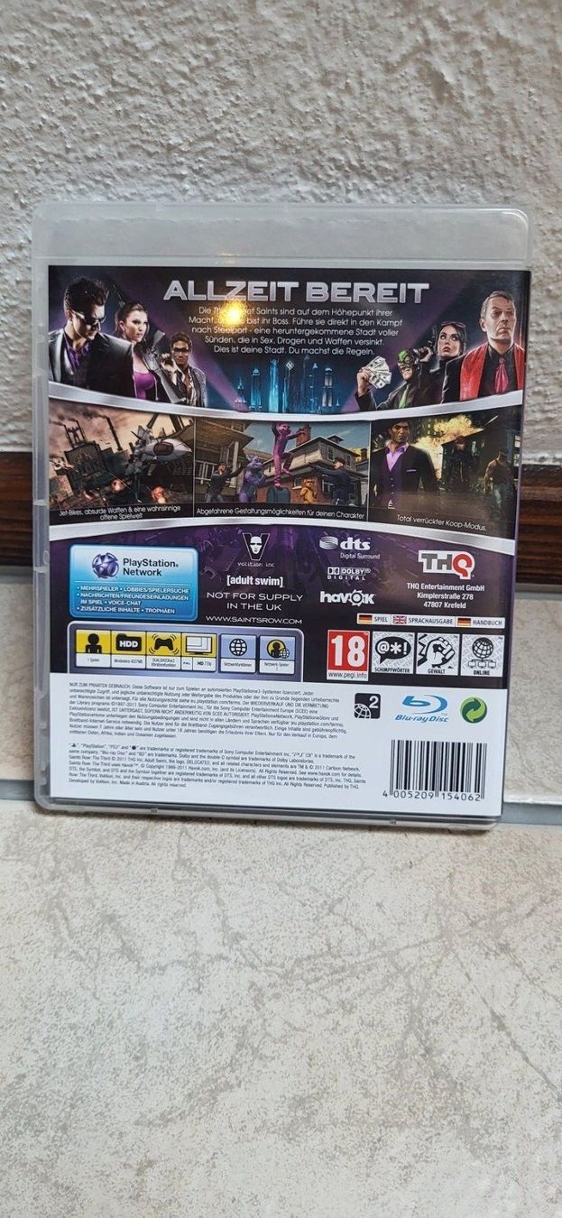 Sony Giochi: PS3 - Saints Row The Thrid – Usato da Münsingen venduto da Heroism2010 1