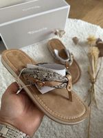 Tamaris Zehentrenner Schlangenmuster Gr. 38 Neu