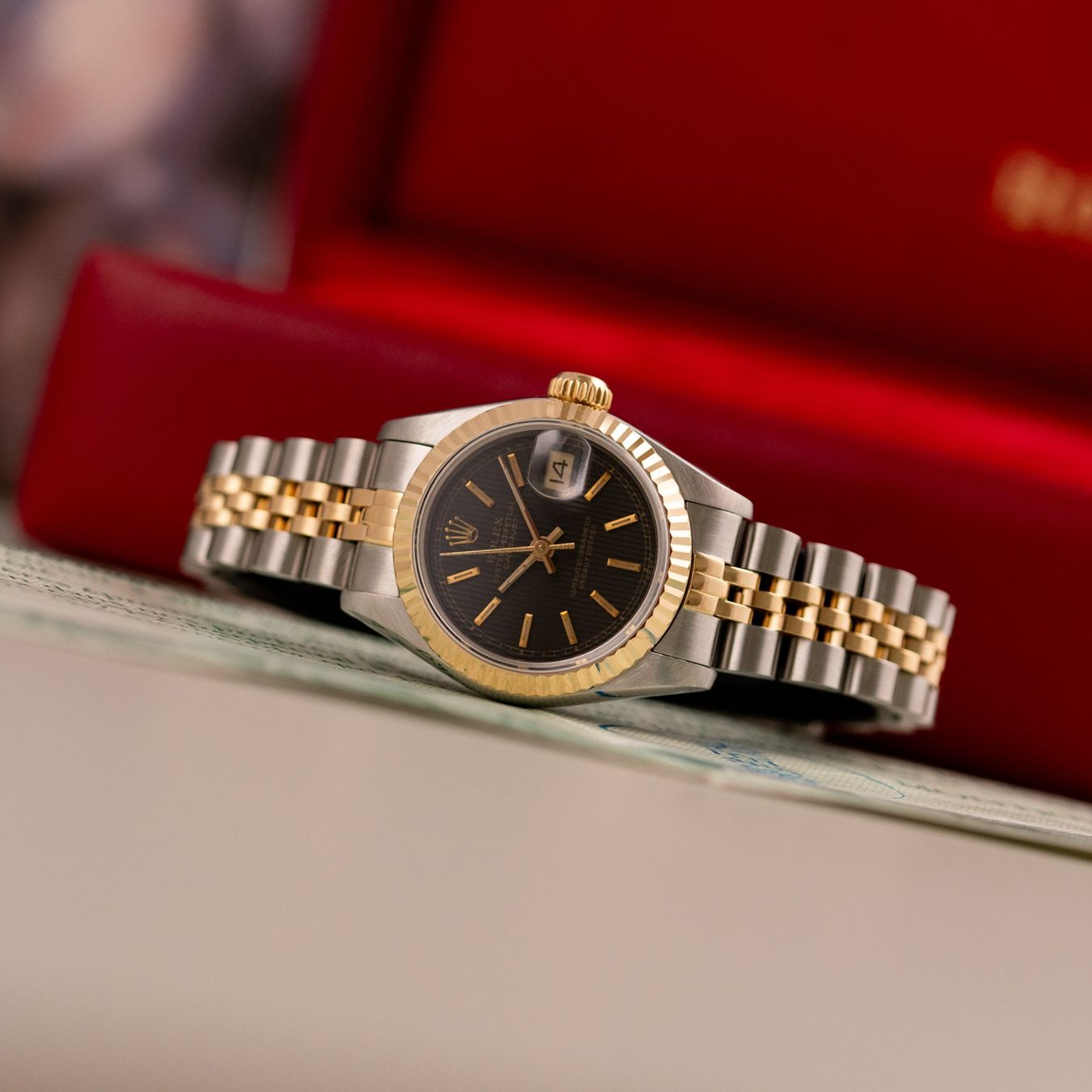 Rolex Uhren: Rolex Datejust 26 / 69173 / Tapestry DIal / 1987 / Full Set – Gebraucht aus Luzern von PrimeSwissTime 3