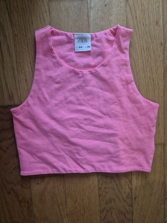 ZARA crop top pink size 8-9 years cm 130