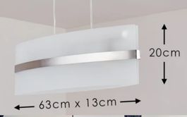 Pendellampe Hängelampe Hängeleuchte von Philips Glas/Metall