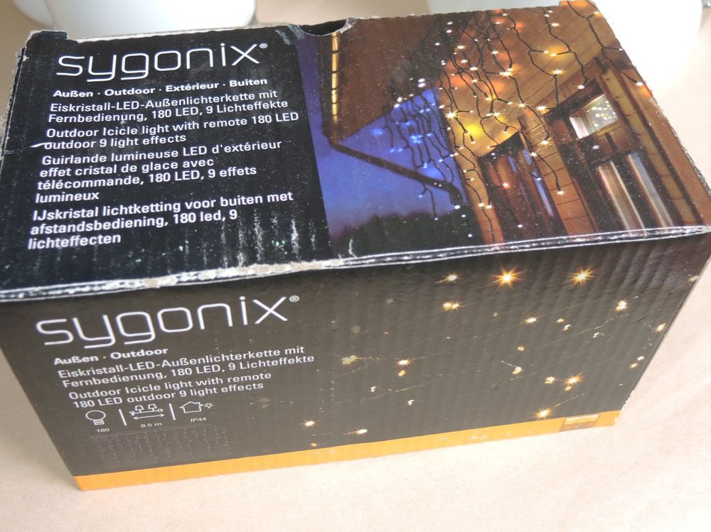 sygonix Aussen Lichterkette LED Eiskristall 180 Lämpchen Kaufen auf