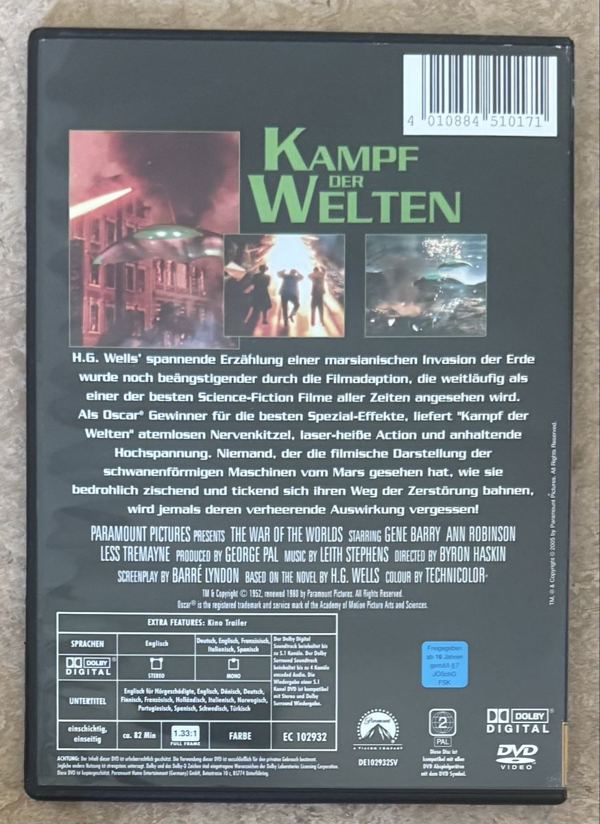 Tutti i DVDs: KAMPF DER WELTEN  – Nuovo (secondo la descrizione) da Dietikon venduto da AndreaSch01 1