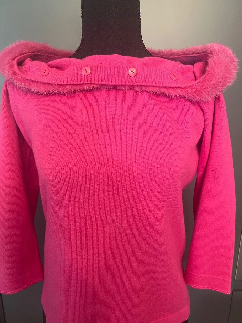 Escada Kleiderpakete: Seltenes Set ESCADA Pullover Hose 38 mit Nerz Pelz Kaschmir – Gebraucht aus Obergösgen von crystalfox 8