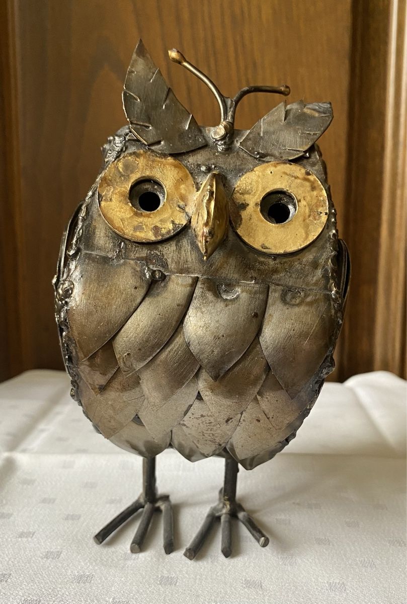 Figuren: Hibou en métal doré – Gebraucht aus Bussigny von jotryfs