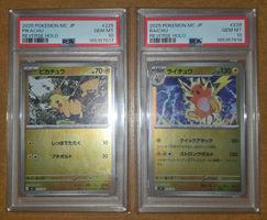 Pokemon Pikachu Raichu seq psa 10 gem mint 225 226/742 100