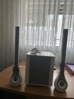 Lautsprecher-Set 2.1 weiss gebraucht