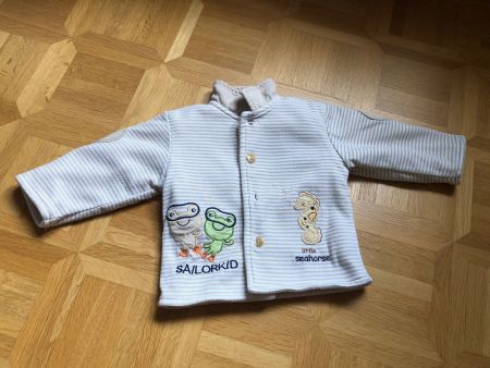 Jacke Grösse 74 mit Frosch und Seepferdchen (16)