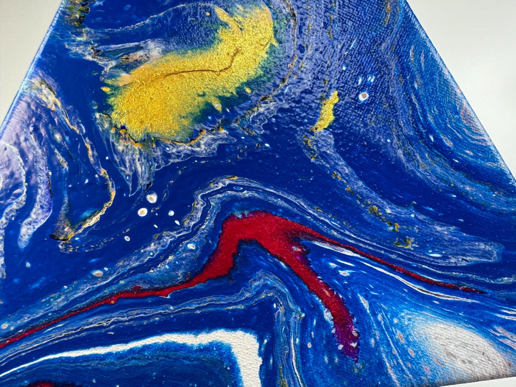 Dipinti: Acryl-Flüssigmalerei, Dreieck – Usato da Schlieren venduto da MayaSheng1983 1