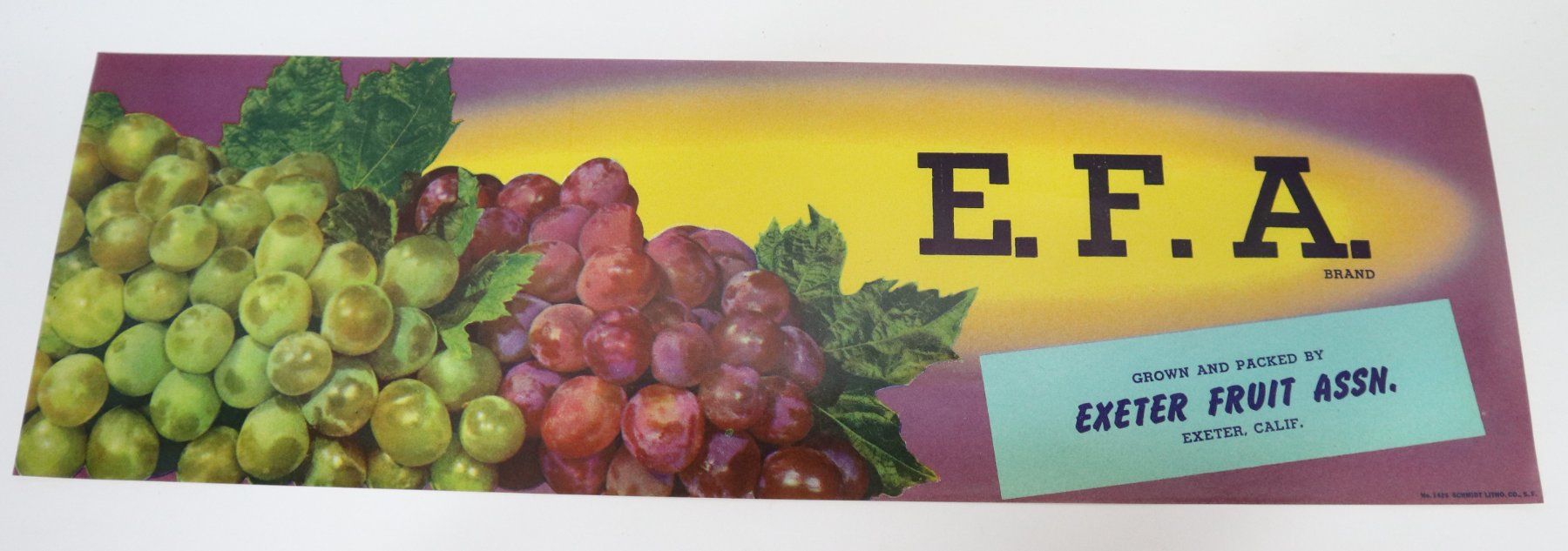 Posters & Illustrations: Orig. Werbung E.F.A. Exeter Fruit California USA – D'occasion à Eschenbach SG par Astalavista