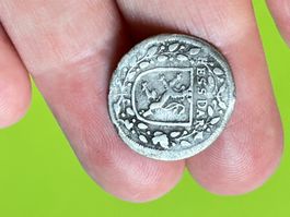 Silbermünze 1 ALBUS HESS DARM 1625