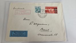 1937 Lausanne Place de Beaulieu Stempel