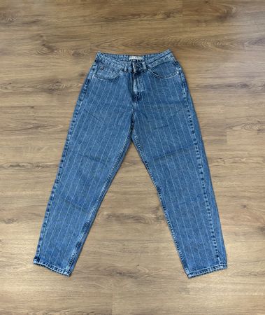 Mom Jeans gestreift - Gr. 38