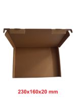 200 Stück Großbriefkarton 230 x 160 x 20mm