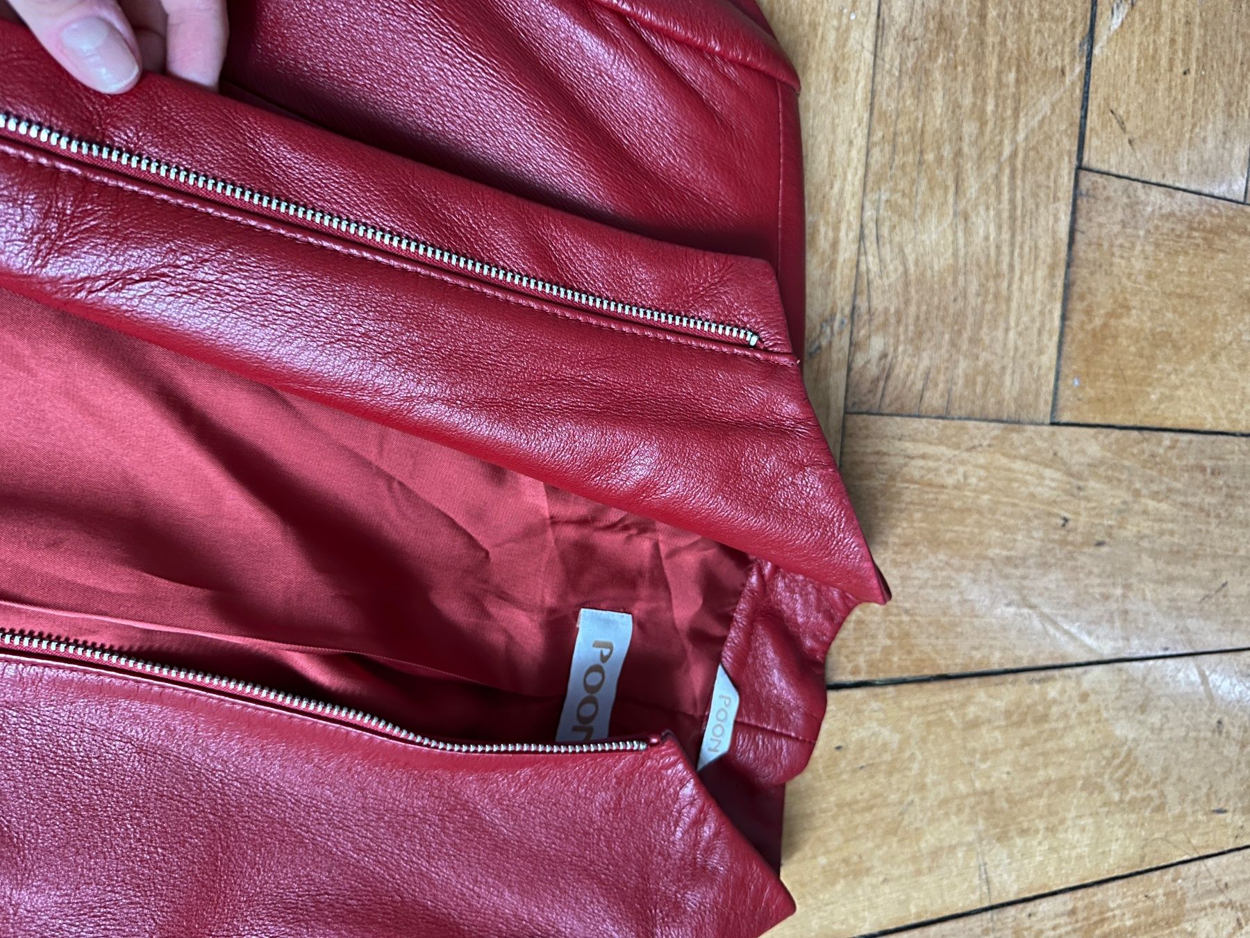 Giacche: Rote Vintage Echtlederjacke – Nuovo (secondo la descrizione) da Luzern venduto da w.welihodska 1