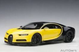 BUGATTI CHIRON 2017 GELB/SCHWARZ 1:18 AUTOART
