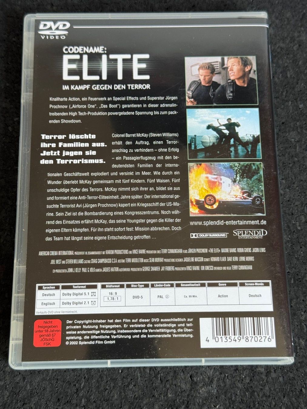 Alle DVDs: Codename : ELITE DVD DE/EN Jürgen Prochnow – Gebraucht aus Fribourg von tschjoly 1
