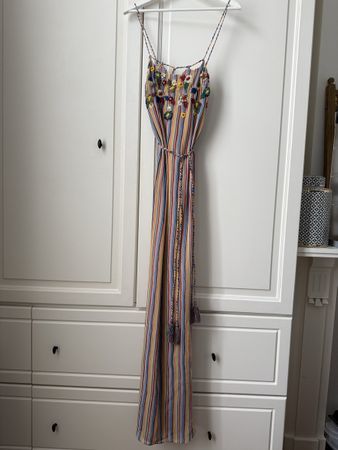 Intropia striped party maxi dress NEW with tag