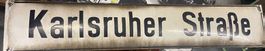 Antikes Strassenschild Deutschland Karlsruher Strasse