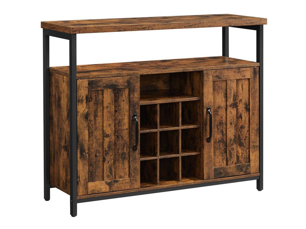 Keyluv Buffetschrank Grau – 130 Cm Sideboard Mit 3 Schubladen & 3 Türen Für Esszimmer