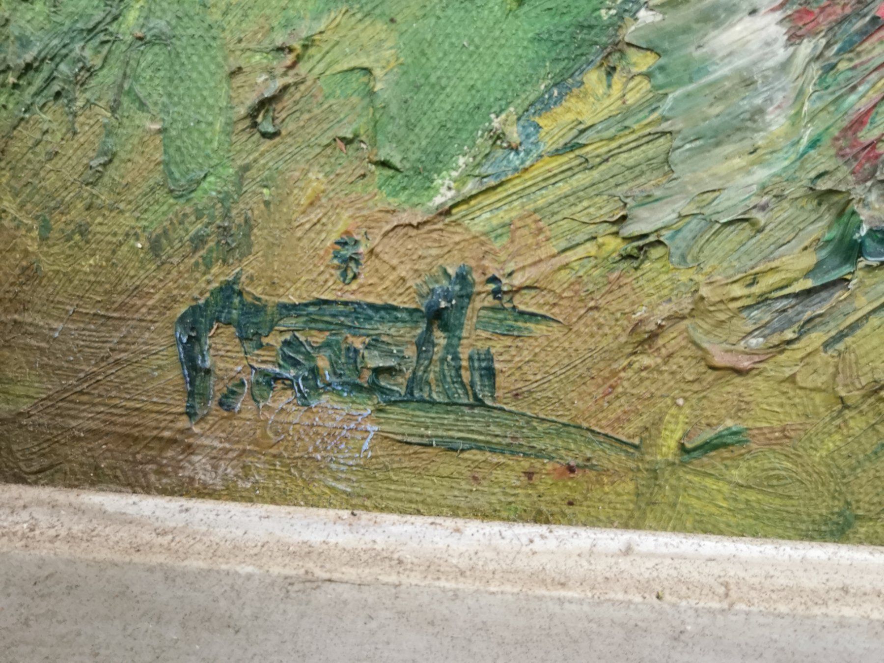 Gemälde: HUILE SUR TOILE SIGNÉE – Gebraucht aus Genève von Qanil77 3