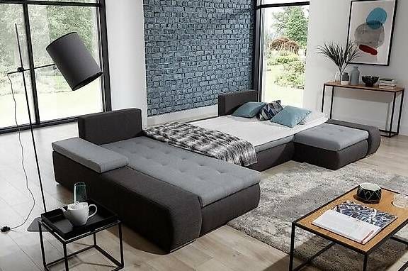 Sofas: Luxus Wohnlandschaft Sofa Couch Garnitur Ecksofa Textil Ne – Gebraucht aus Zug von jvmoebel-schweiz 4