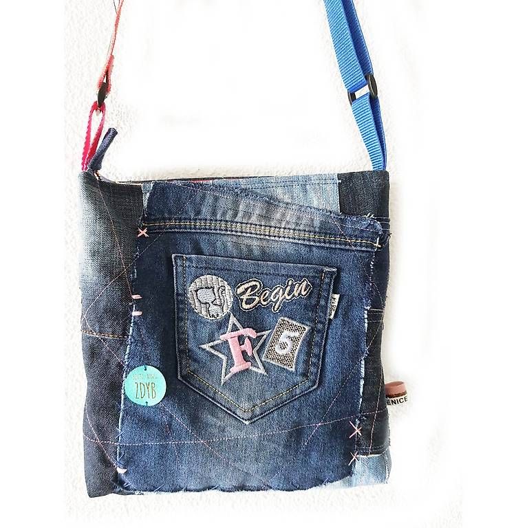Borse: Patchwork-Jeanstasche swiss Handmade ✨ – Nuovo e nell'imballaggio originale da Widnau venduto da Marakumba