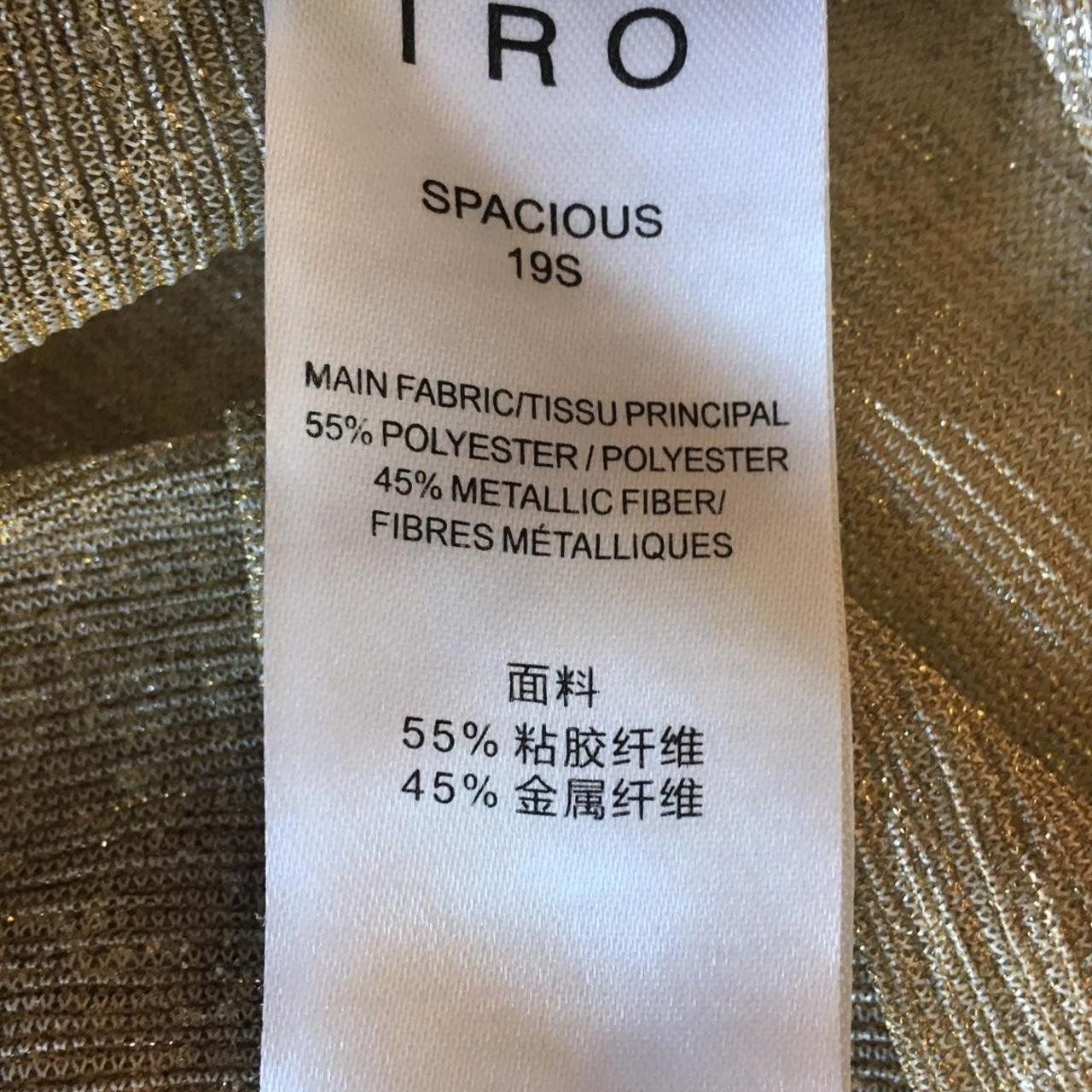 Iro Top: Blouse dorée metalique IRO - taille 42 – Usato da Troinex venduto da Irisglo 4