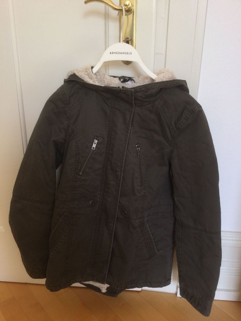 H&M Cappotti: H&M Winter Jacket Size 34 Khaki – Usato da Zürich venduto da Sophie0569