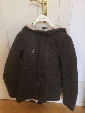 H&M Winter Jacket Size 34 Khaki