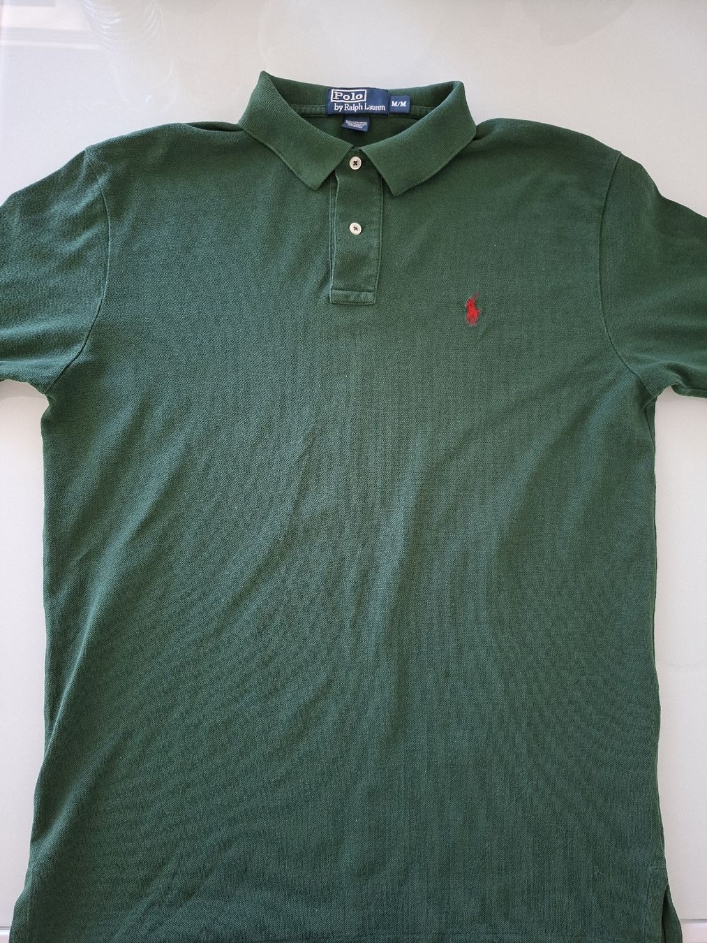 Ralph Lauren Magliette Polo: Polo en maille verte avec col classique, M – Usato da Renens VD venduto da ser_j2fn 3