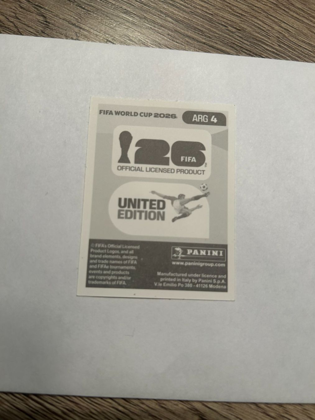 Panini Sammelbilder & Trading cards: Panini FIFA World Cup 2026 - ARG 4 – Gebraucht aus Zumikon von meter03 1