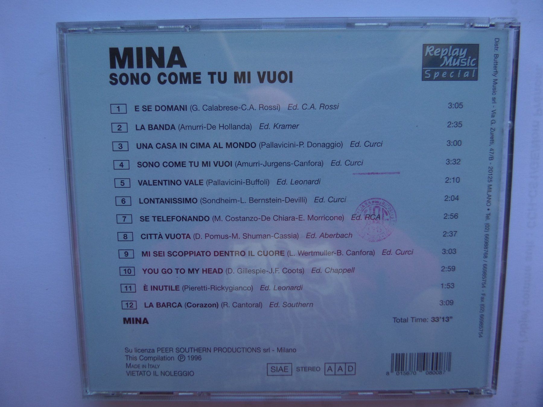 CDs: Mina - Sono Come Tu Mi Vuoi – Gebraucht aus Genève von CDLPBookS 1
