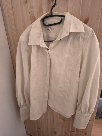 Leinenbluse PAVIETRA Gr. S Sommerliche Eleganz