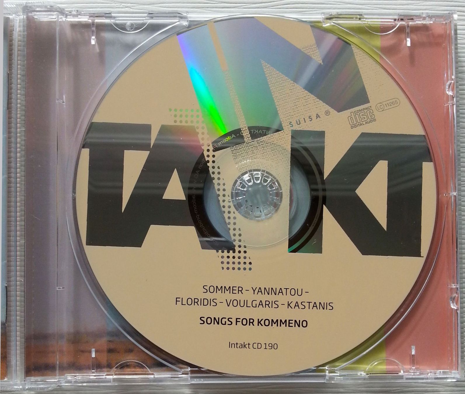 CD: CD: SONGS FOR KOMMENO, mit Booklet, 2012 – Usato da Oberriet SG venduto da Manick 3
