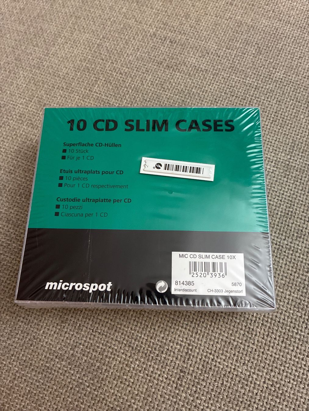 CD: 10x CD Hüllen – Nuovo e nell'imballaggio originale da Bern venduto da Matteooderso