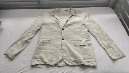 Superleichtes Leinen/Seiden Sakko XL Hannes Röther NP CHF650
